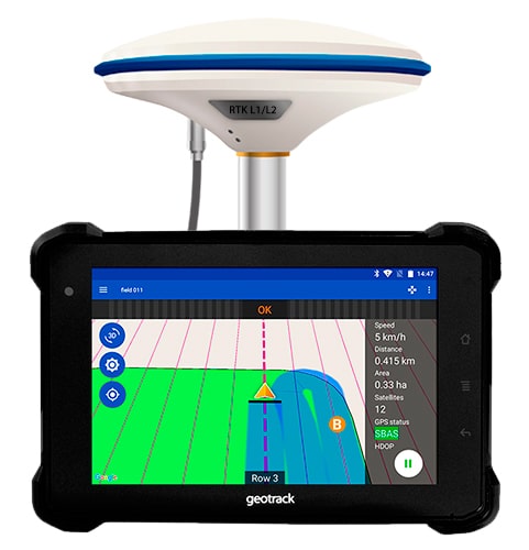 geotrack explorer new, parallel driving system, navigation guide system, gps area calculation